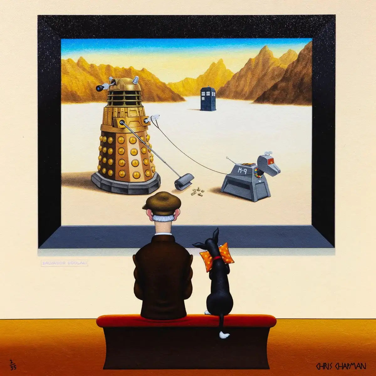 Dali Dalek - Edition - SOLD OUT by artist Chris Chapman - Wyecliffe Galleries