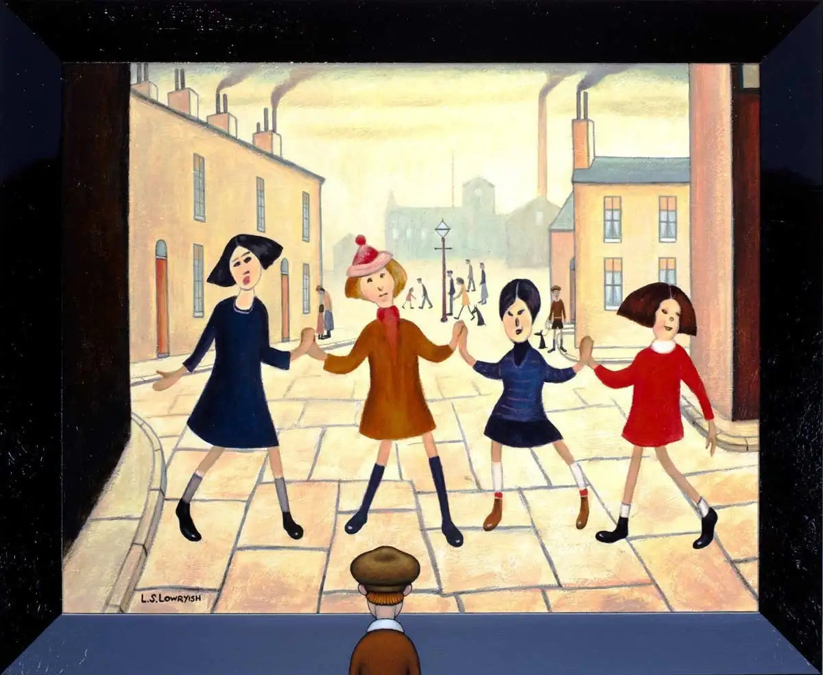 Dancing Girls - SOLD by artist Chris Chapman - Wyecliffe Galleries