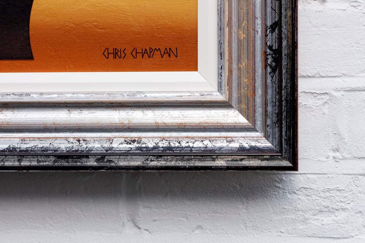 Dog With a Frisbee Earring - SOLD by artist Chris Chapman - Wyecliffe Galleries