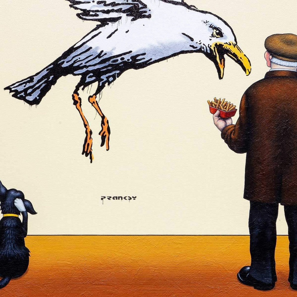 Feathers and Fries - Edition by artist Chris Chapman - Wyecliffe Galleries