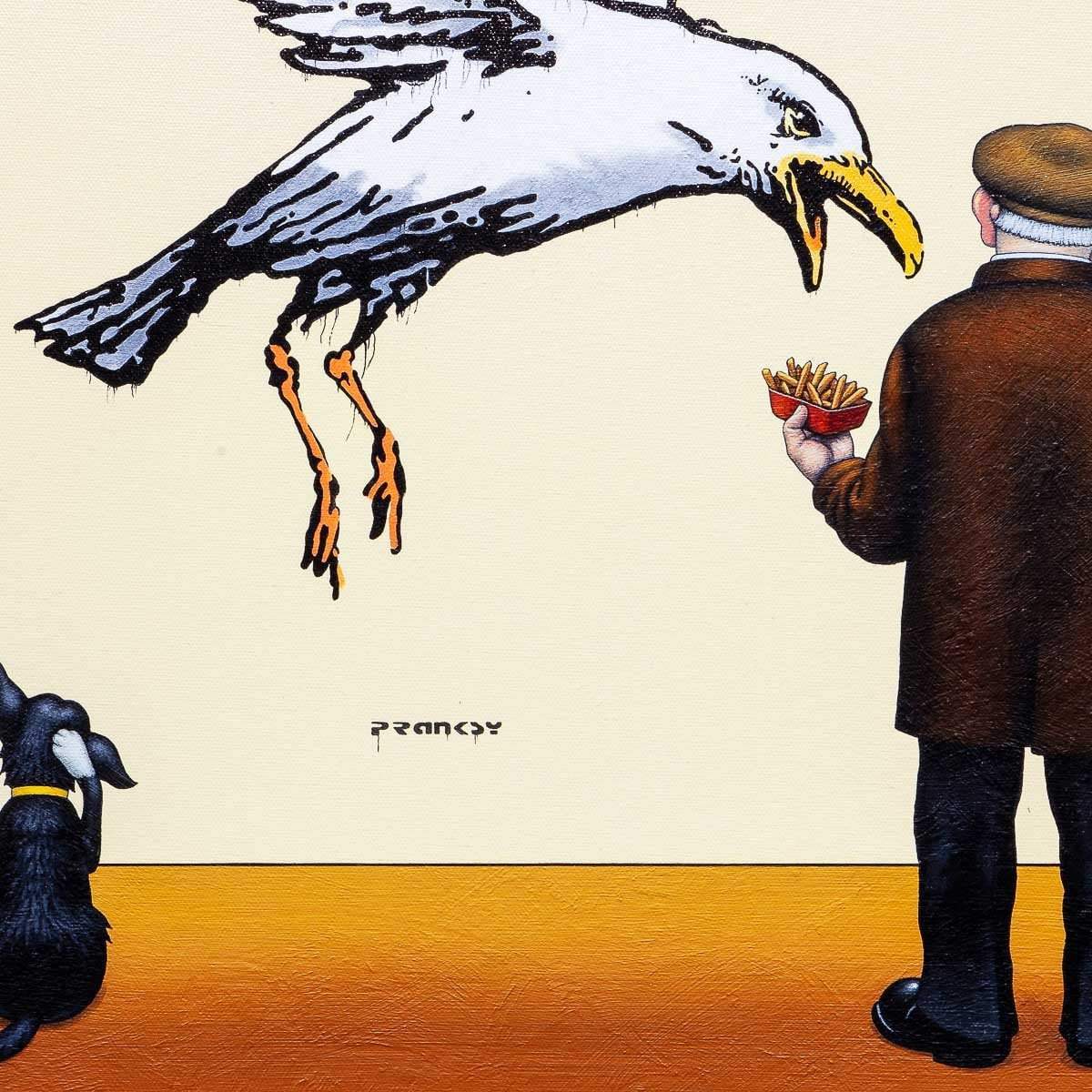 Feathers and Fries - Edition by artist Chris Chapman - Wyecliffe Galleries