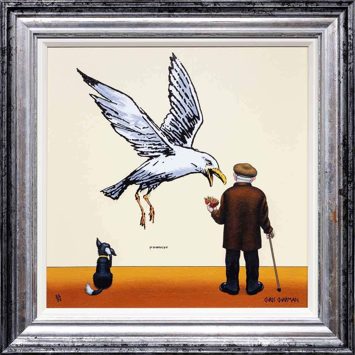 Feathers and Fries - Edition by artist Chris Chapman - Wyecliffe Galleries