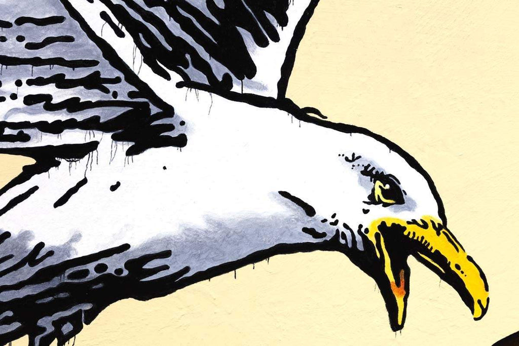 Feathers and Fries - Original - SOLD by artist Chris Chapman - Wyecliffe Galleries