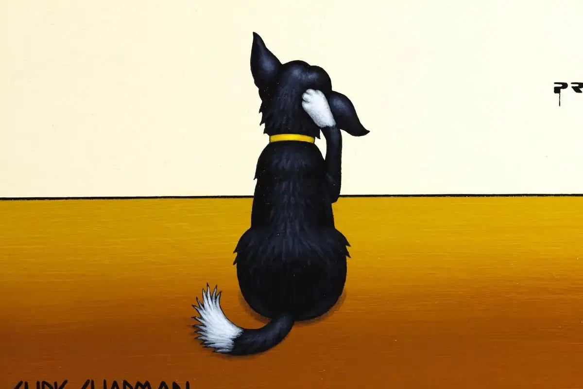 Feathers and Fries - Original - SOLD by artist Chris Chapman - Wyecliffe Galleries