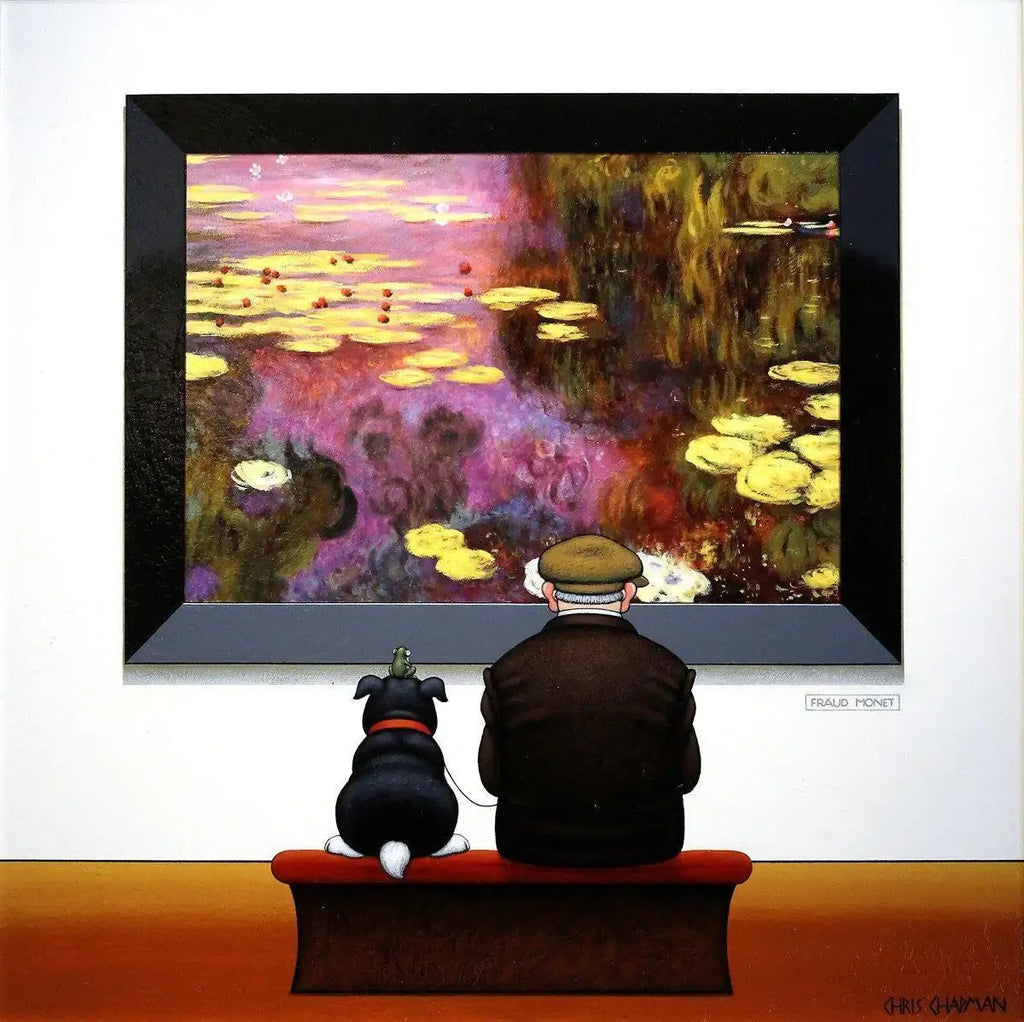 Frog On A Dog - SOLD by artist Chris Chapman - Wyecliffe Galleries