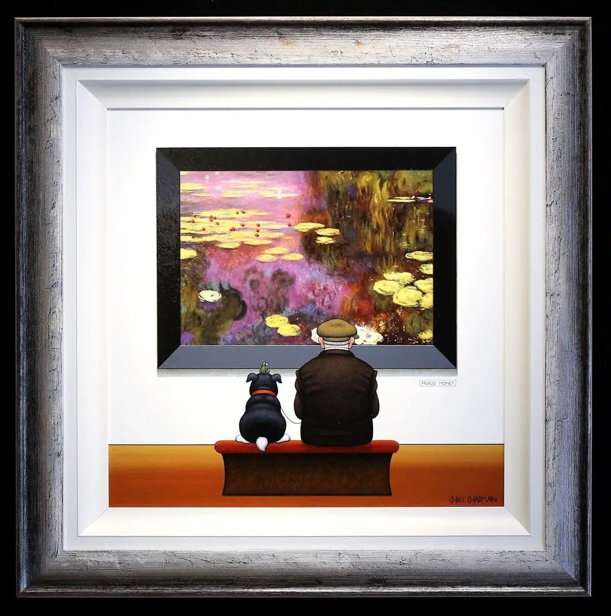 Frog On A Dog - SOLD by artist Chris Chapman - Wyecliffe Galleries