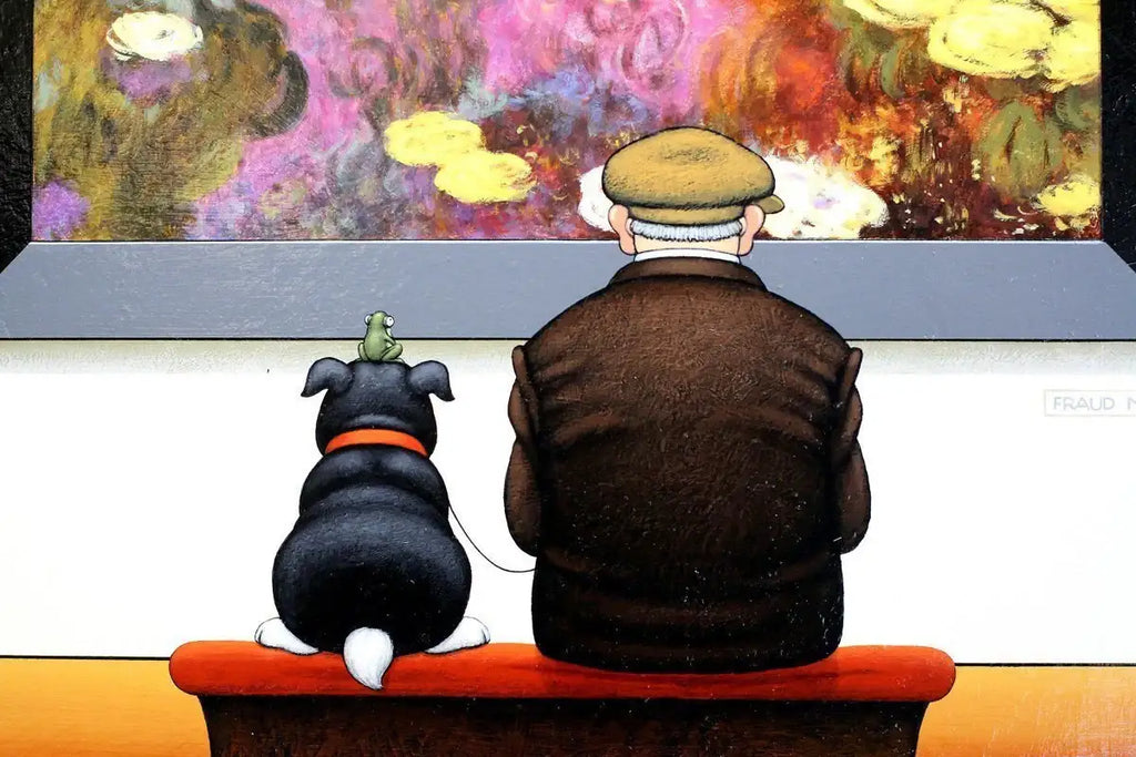 Frog On A Dog - SOLD by artist Chris Chapman - Wyecliffe Galleries