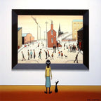 Girl and Dog - SOLD by artist Chris Chapman - Wyecliffe Galleries