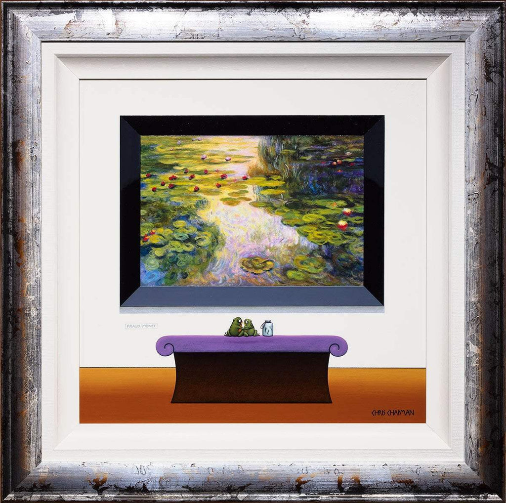 In The Gallery With The Kids - Original - SOLD by artist Chris Chapman - Wyecliffe Galleries