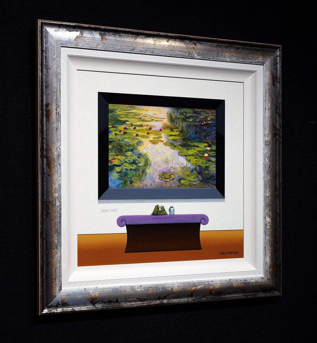 In The Gallery With The Kids - Original - SOLD by artist Chris Chapman - Wyecliffe Galleries