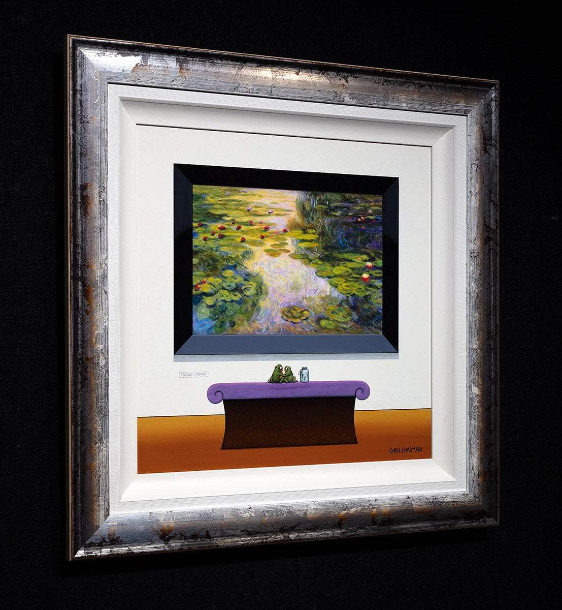 In The Gallery With The Kids - Original - SOLD by artist Chris Chapman - Wyecliffe Galleries