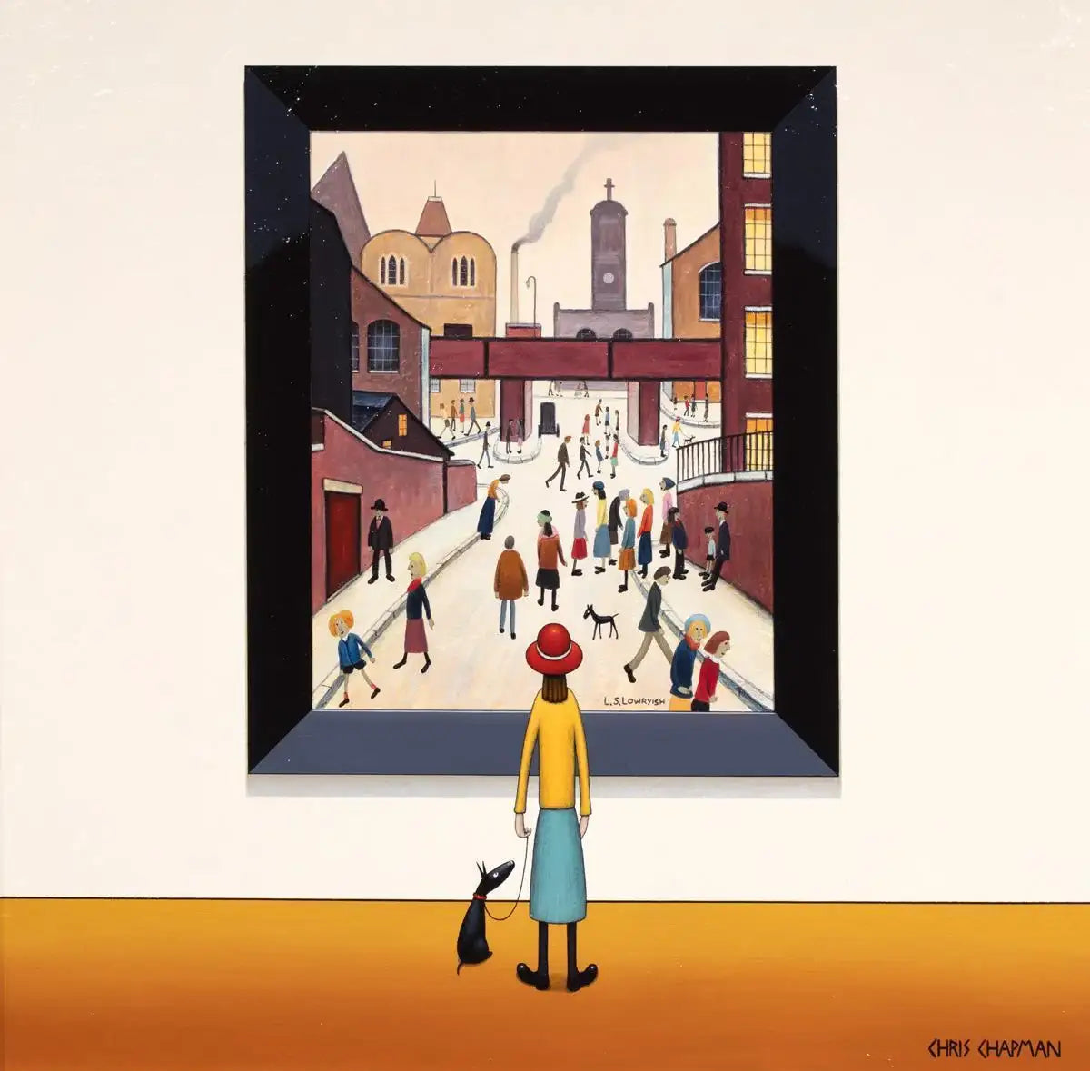 In The Street - Original - SOLD by artist Chris Chapman - Wyecliffe Galleries