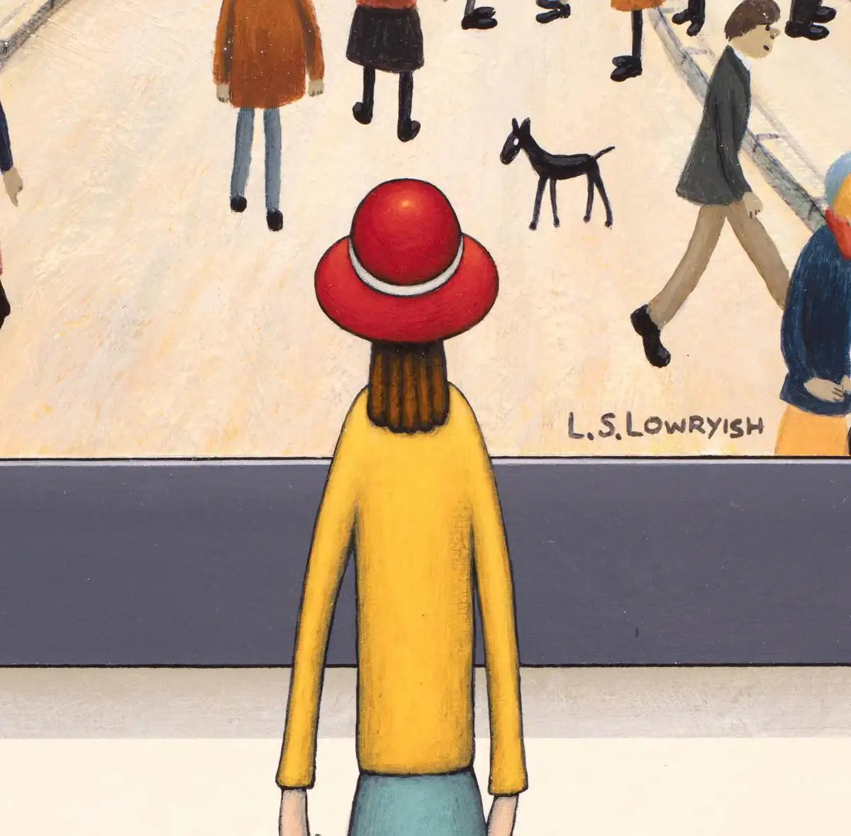 In The Street - Original - SOLD by artist Chris Chapman - Wyecliffe Galleries