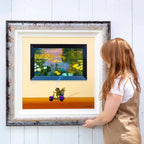 Monet and Merlot - Original - SOLD by artist Chris Chapman - Wyecliffe Galleries