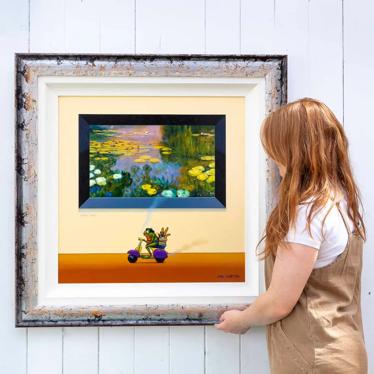 Monet and Merlot - Original - SOLD by artist Chris Chapman - Wyecliffe Galleries