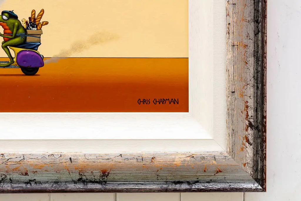 Monet and Merlot - Original - SOLD by artist Chris Chapman - Wyecliffe Galleries