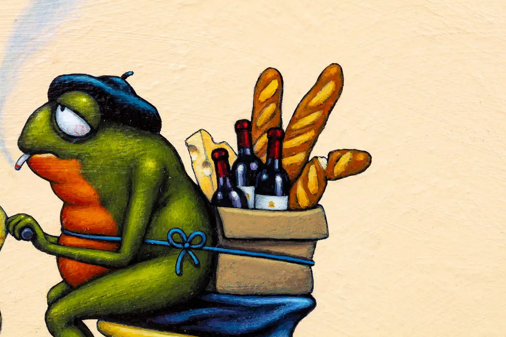 Monet and Merlot - Original - SOLD by artist Chris Chapman - Wyecliffe Galleries