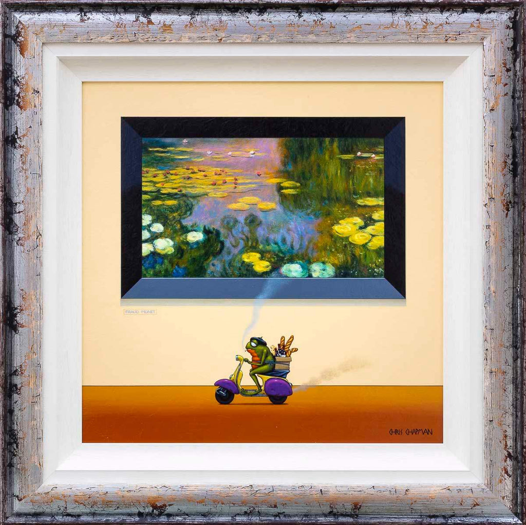 Monet and Merlot - Original - SOLD by artist Chris Chapman - Wyecliffe Galleries