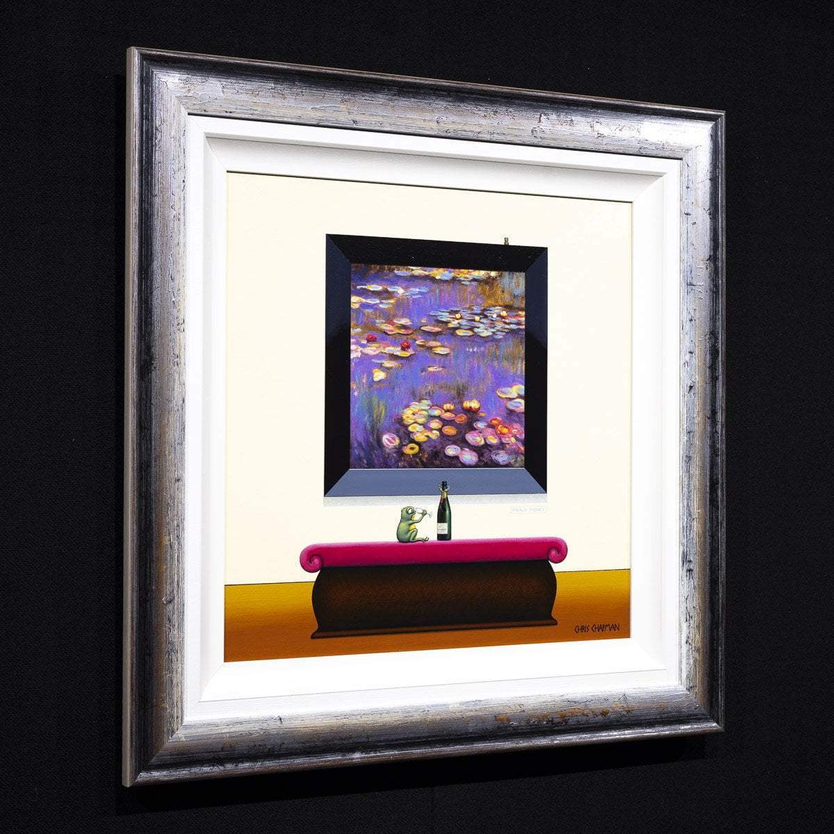 Monet and Moet - Original - SOLD by artist Chris Chapman - Wyecliffe Galleries