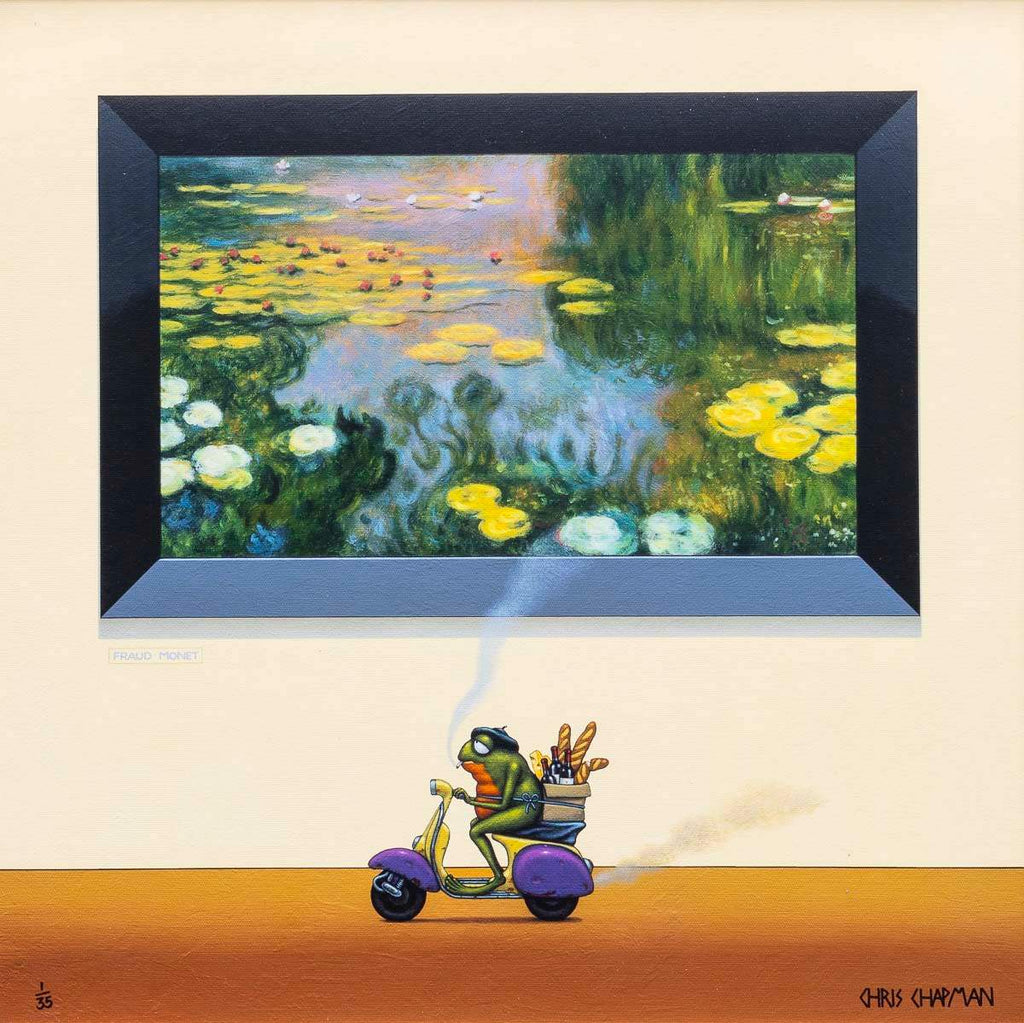 Monet & Merlot - Edition - SOLD OUT by artist Chris Chapman - Wyecliffe Galleries