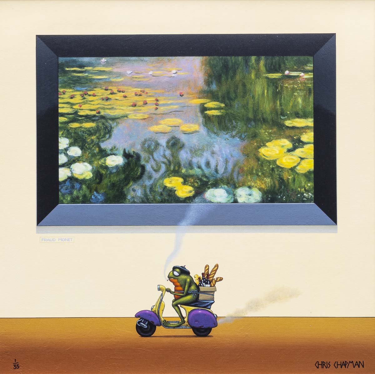 Monet &amp; Merlot Chris Chapman Framed