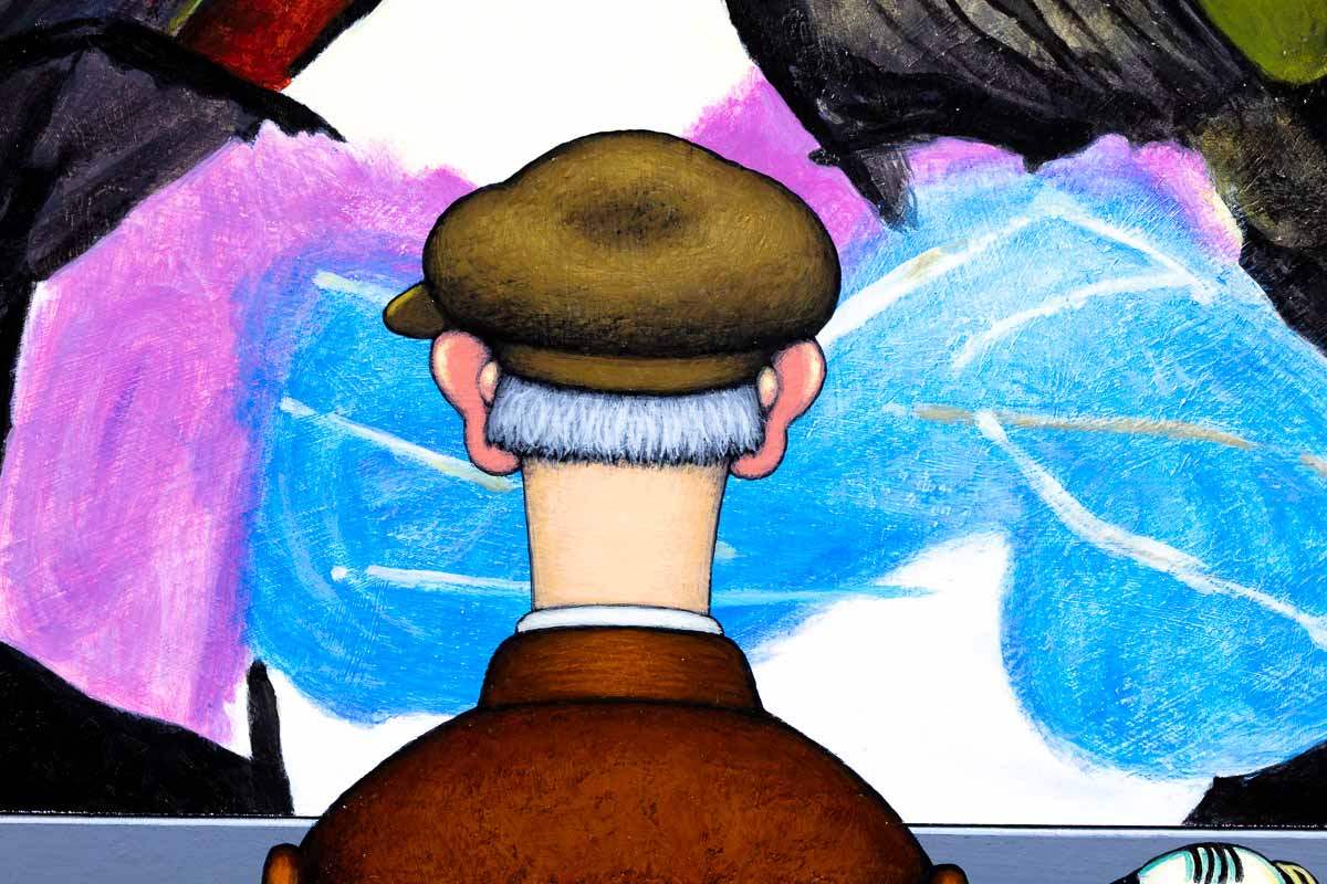 Pablo Pup - Original - SOLD by artist Chris Chapman - Wyecliffe Galleries