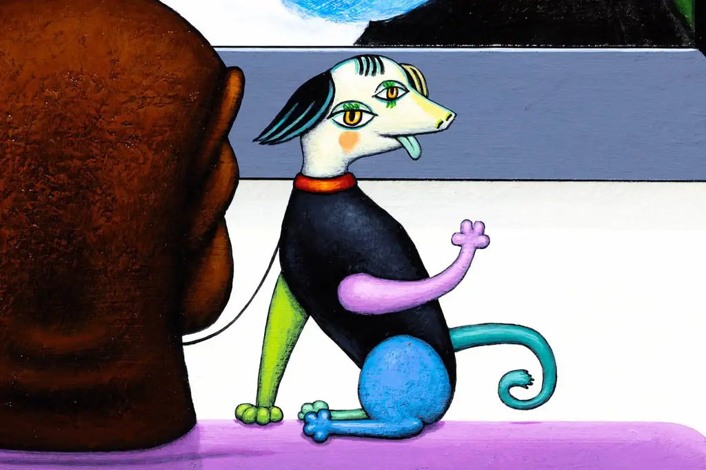 Pablo Pup - Original - SOLD by artist Chris Chapman - Wyecliffe Galleries