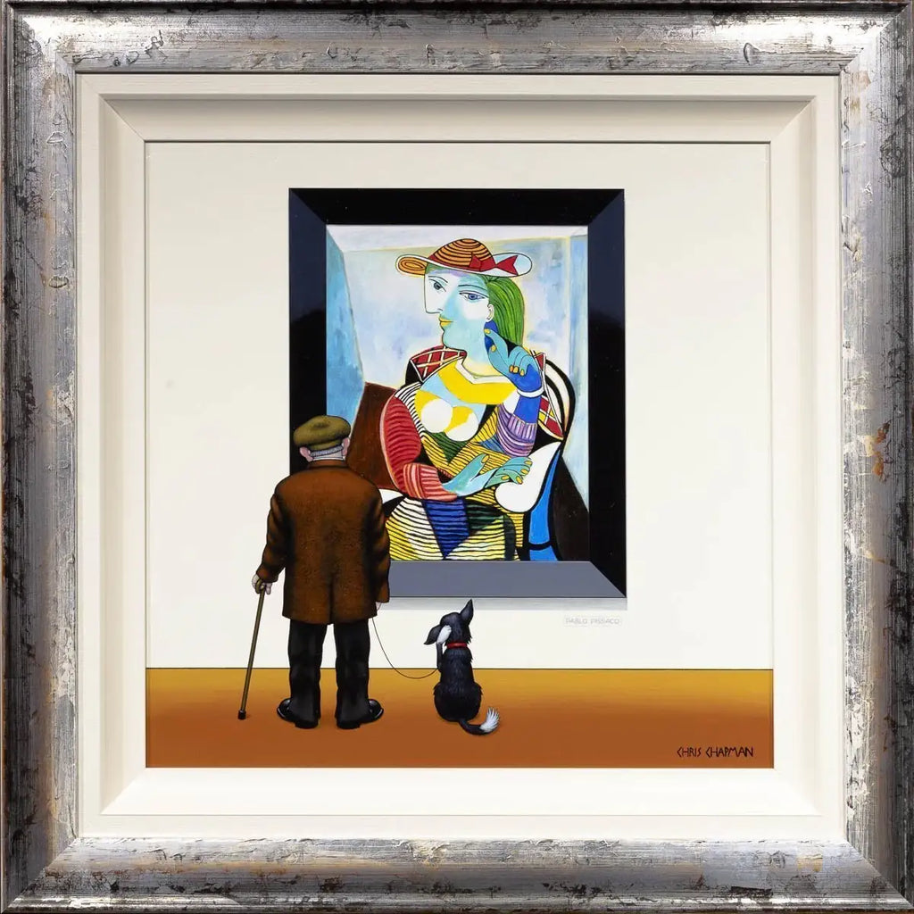 Pablo Puzzled - Original - SOLD by artist Chris Chapman - Wyecliffe Galleries