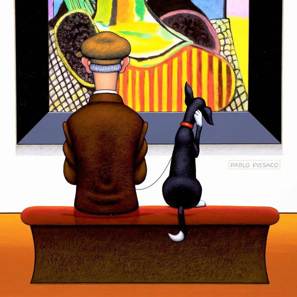 Pablo Puzzling - Original - SOLD by artist Chris Chapman - Wyecliffe Galleries