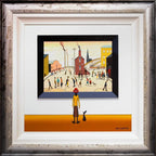 People In The Streets - SOLD by artist Chris Chapman - Wyecliffe Galleries