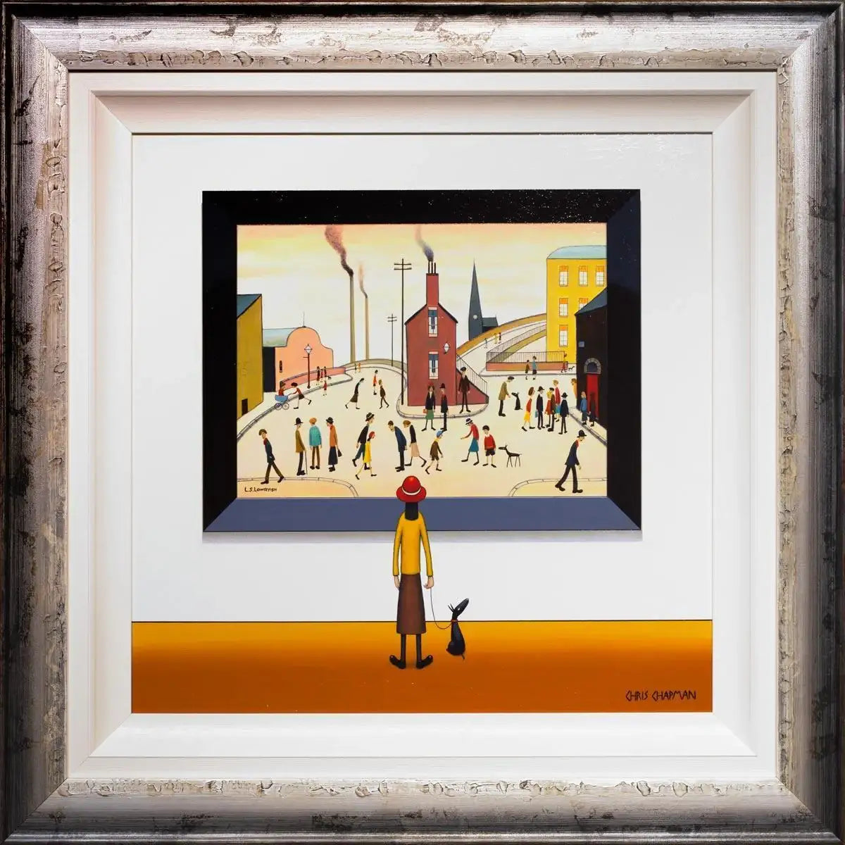 People In The Streets - SOLD by artist Chris Chapman - Wyecliffe Galleries