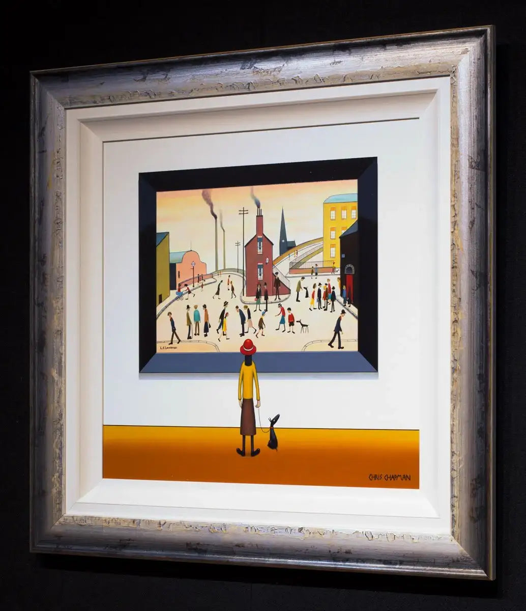 People In The Streets - SOLD by artist Chris Chapman - Wyecliffe Galleries