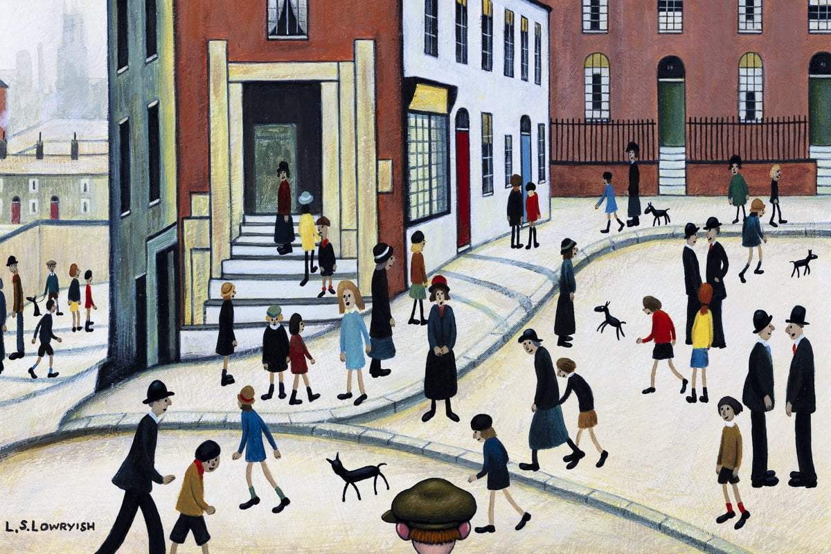 People on the Hill - Original - SOLD by artist Chris Chapman - Wyecliffe Galleries