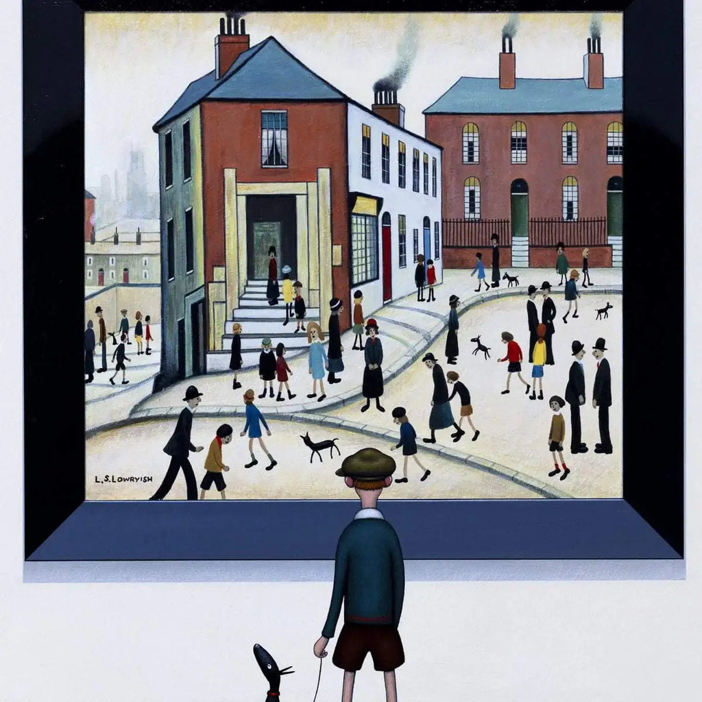 People on the Hill - Original - SOLD by artist Chris Chapman - Wyecliffe Galleries