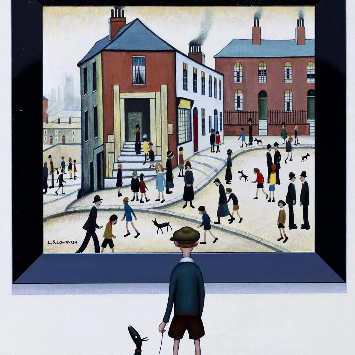 People on the Hill - Original - SOLD by artist Chris Chapman - Wyecliffe Galleries