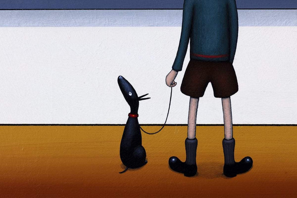 People on the Hill - Original - SOLD by artist Chris Chapman - Wyecliffe Galleries