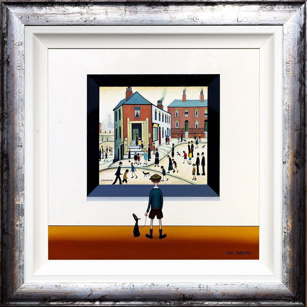 People on the Hill - Original - SOLD by artist Chris Chapman - Wyecliffe Galleries