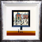 People on the Hill - Original - SOLD by artist Chris Chapman - Wyecliffe Galleries