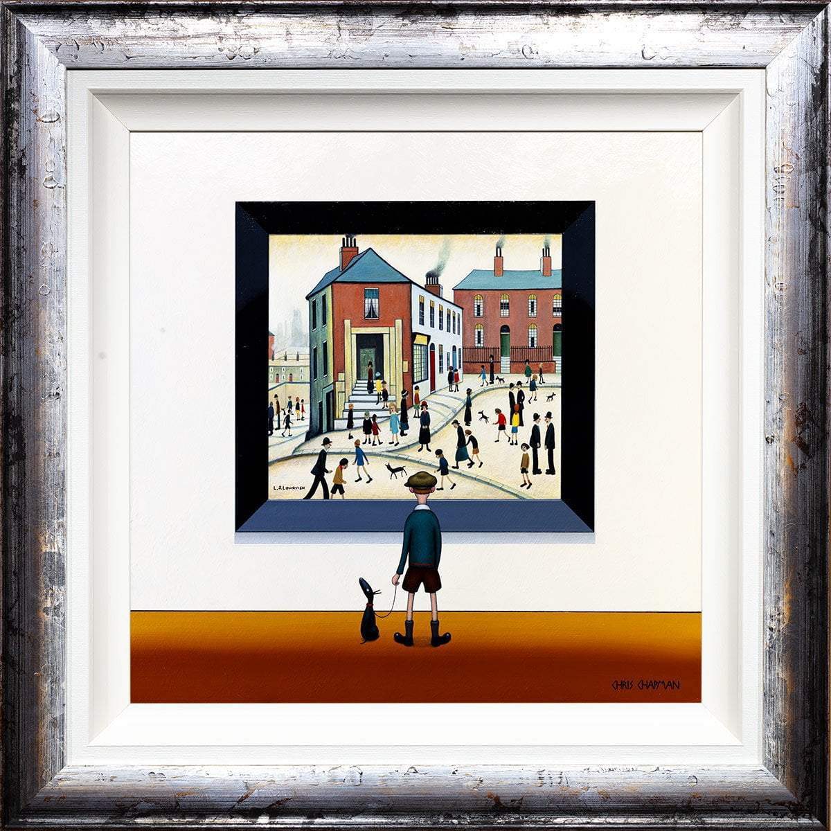 People on the Hill - Original - SOLD by artist Chris Chapman - Wyecliffe Galleries