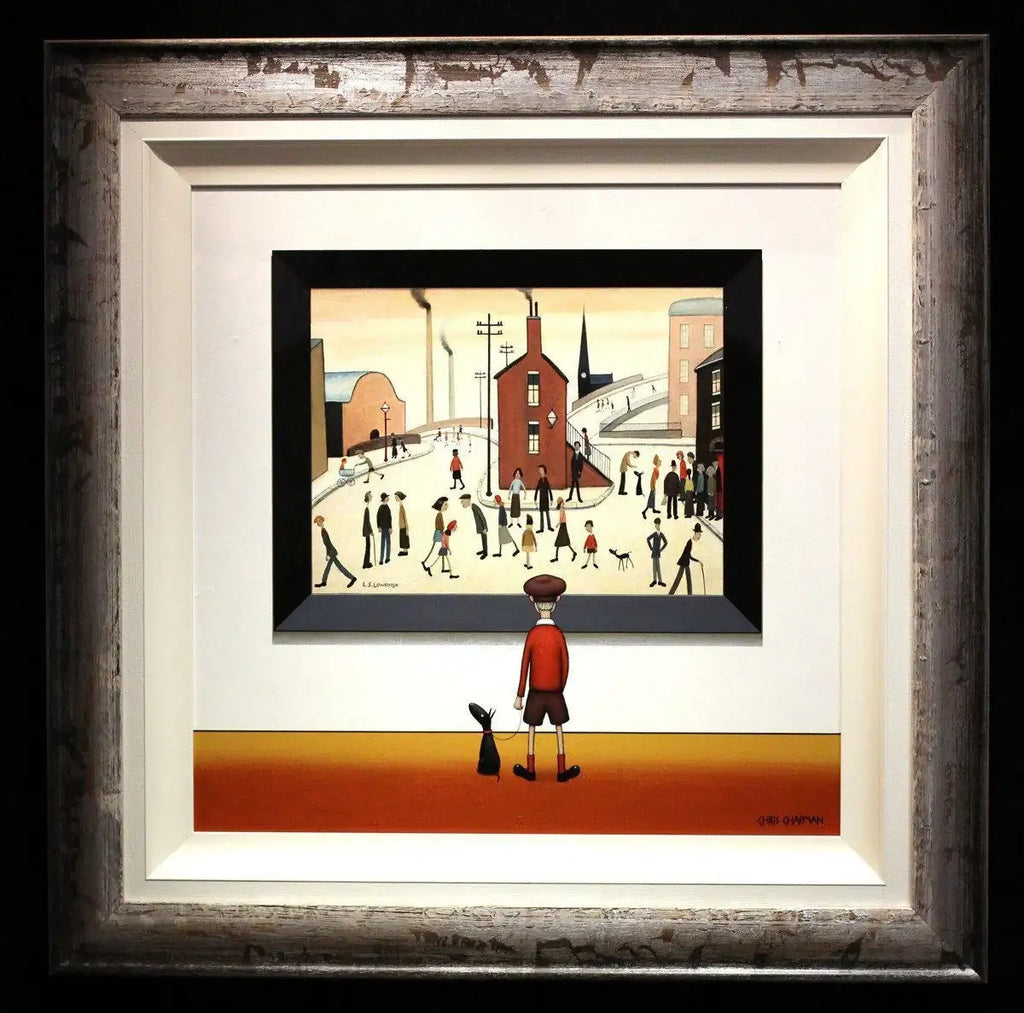 Playing in the Street - SOLD by artist Chris Chapman - Wyecliffe Galleries