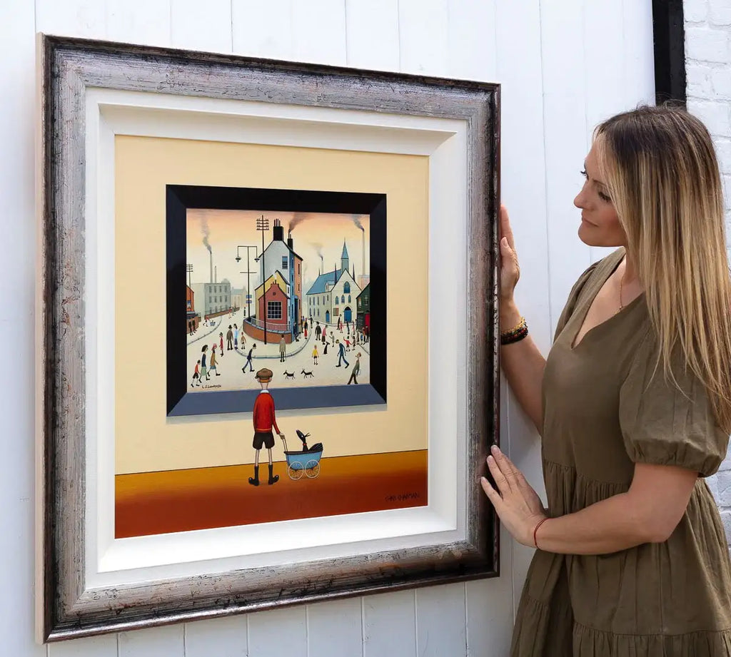 Pram Dog - Original - SOLD by artist Chris Chapman - Wyecliffe Galleries