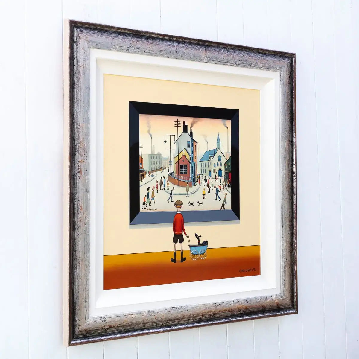 Pram Dog - Original - SOLD by artist Chris Chapman - Wyecliffe Galleries