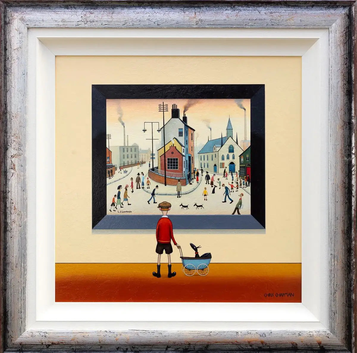 Pram Dog - Original - SOLD by artist Chris Chapman - Wyecliffe Galleries