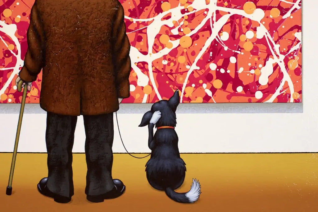 Puzzled Pooch - Original - SOLD by artist Chris Chapman - Wyecliffe Galleries