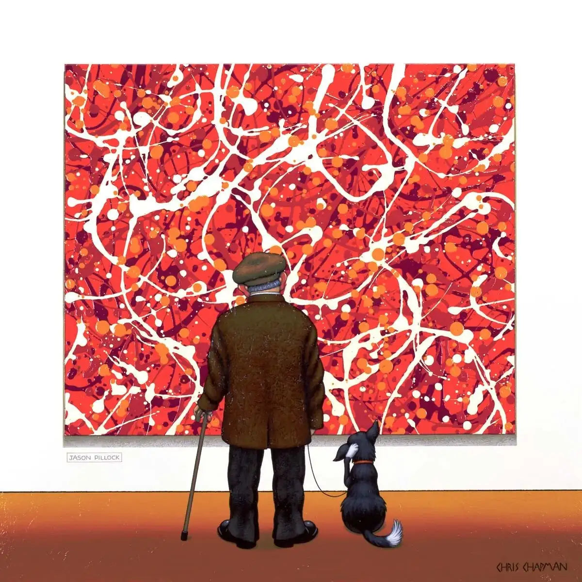 Puzzled Pooch - Original - SOLD by artist Chris Chapman - Wyecliffe Galleries