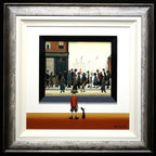 Shoppers - SOLD by artist Chris Chapman - Wyecliffe Galleries