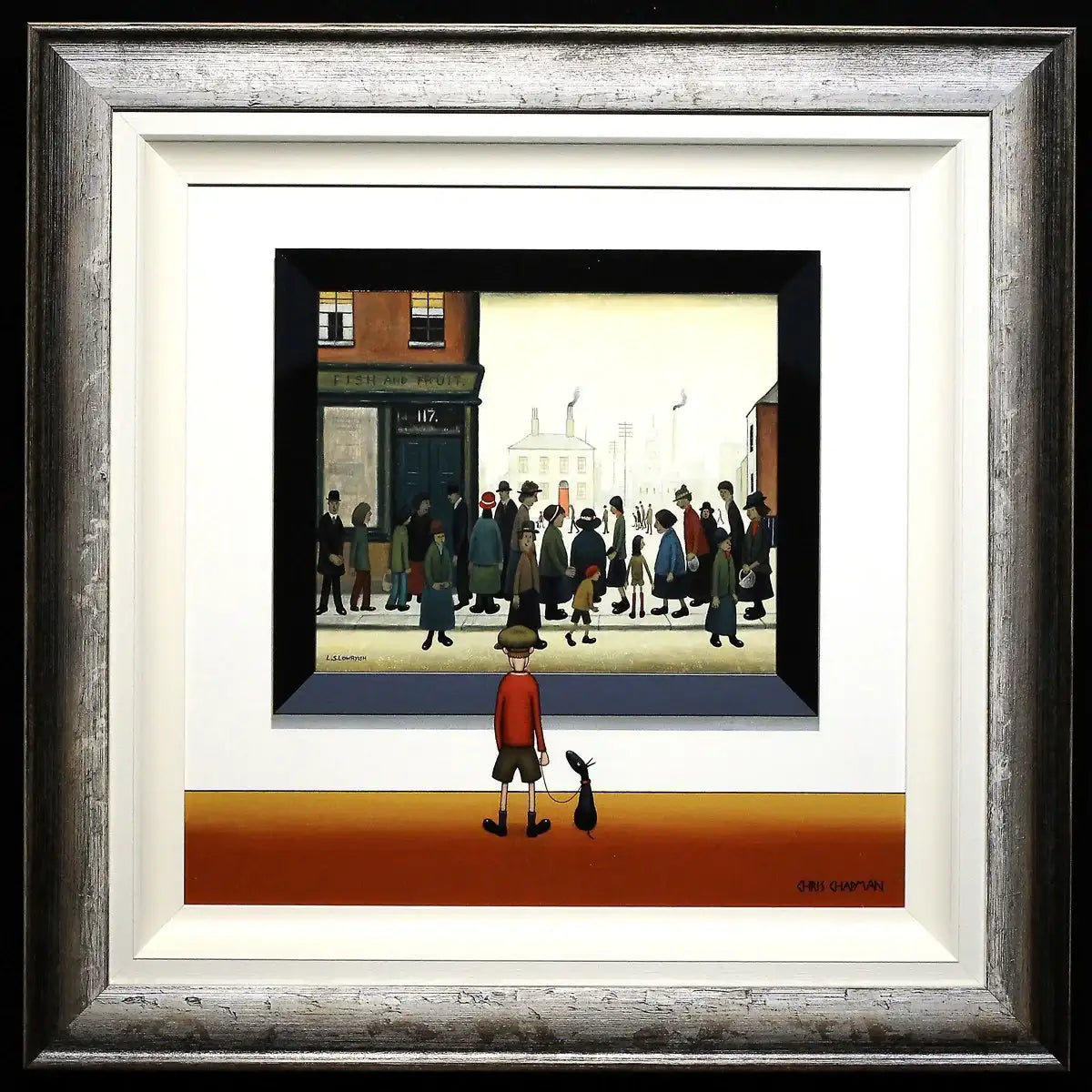 Shoppers - SOLD by artist Chris Chapman - Wyecliffe Galleries