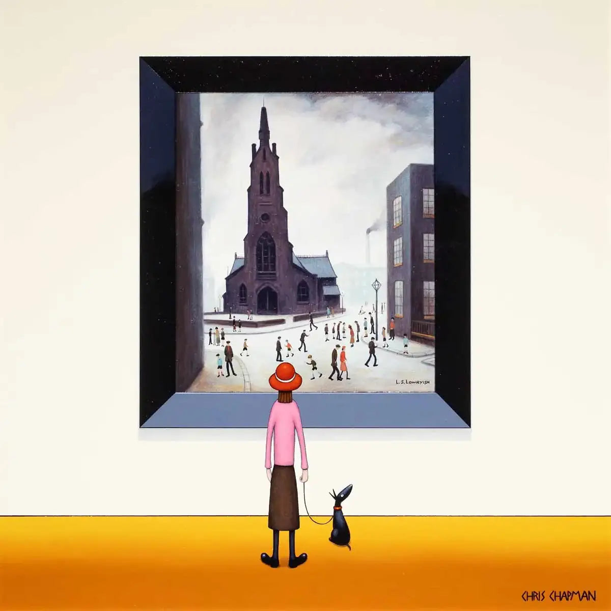 Steeples in the City - Original - SOLD by artist Chris Chapman - Wyecliffe Galleries
