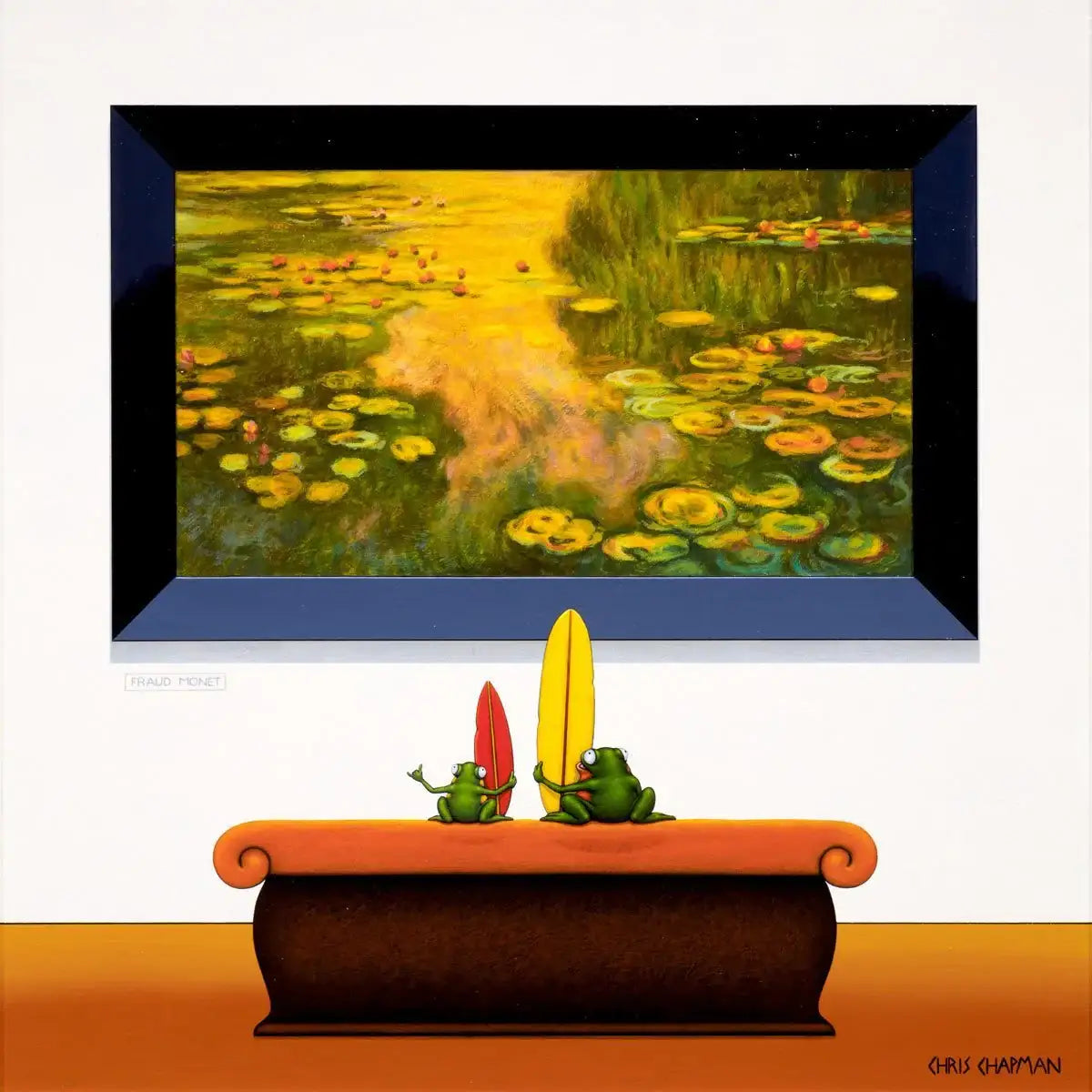 Surfs Up - Original - SOLD by artist Chris Chapman - Wyecliffe Galleries