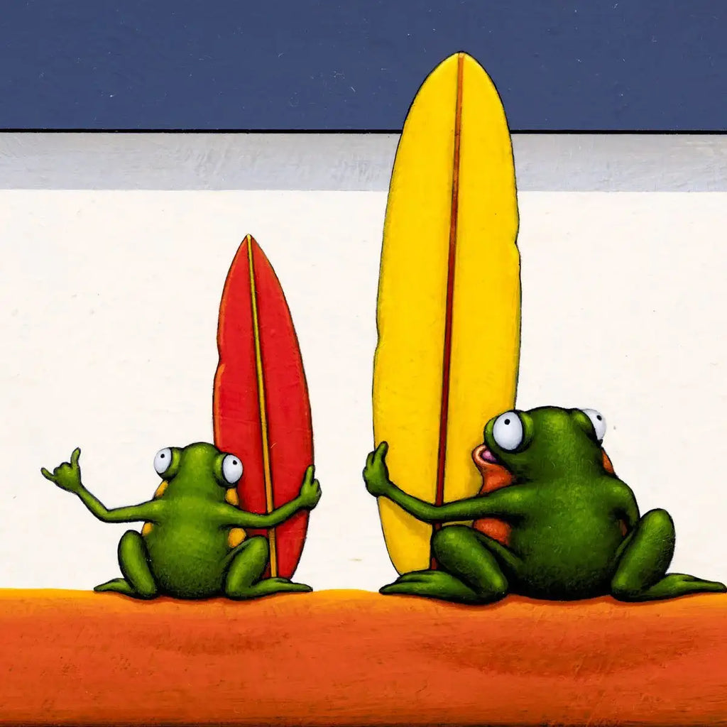 Surfs Up - Original - SOLD by artist Chris Chapman - Wyecliffe Galleries